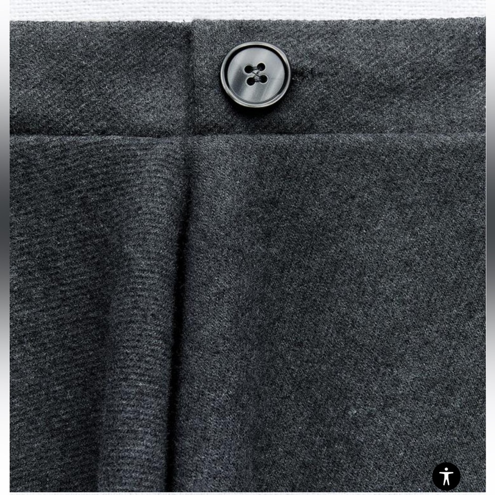 Zara Ruched Strapless Dress Grey NWT - Picture 6 of 9